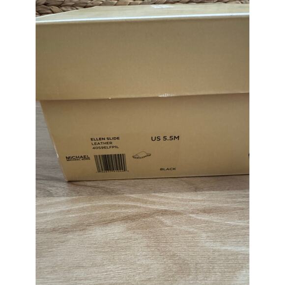 Michael Kors Ellen Studded black Leather Slide Sandal - Picture 3 of 10